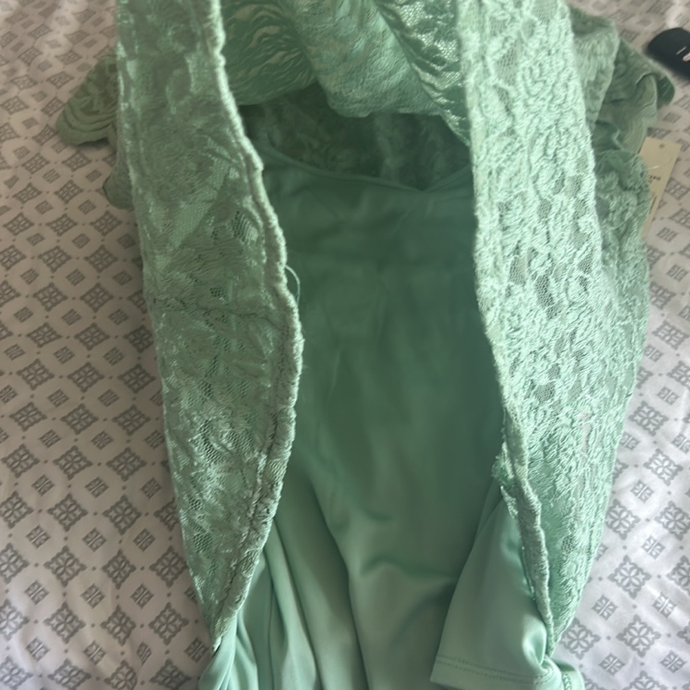 No Boundaries Mint Green Lace Top - XXL NWT - Picture 6 of 6